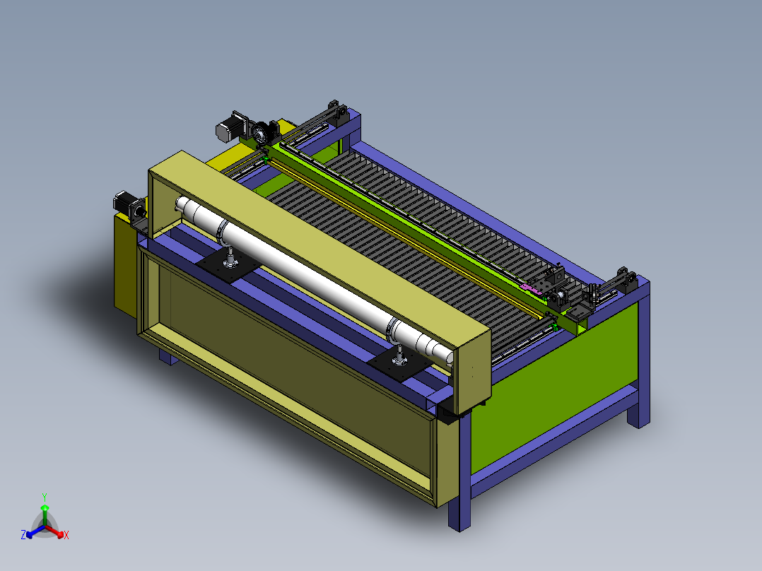 H619 激光切割机正等轴测图