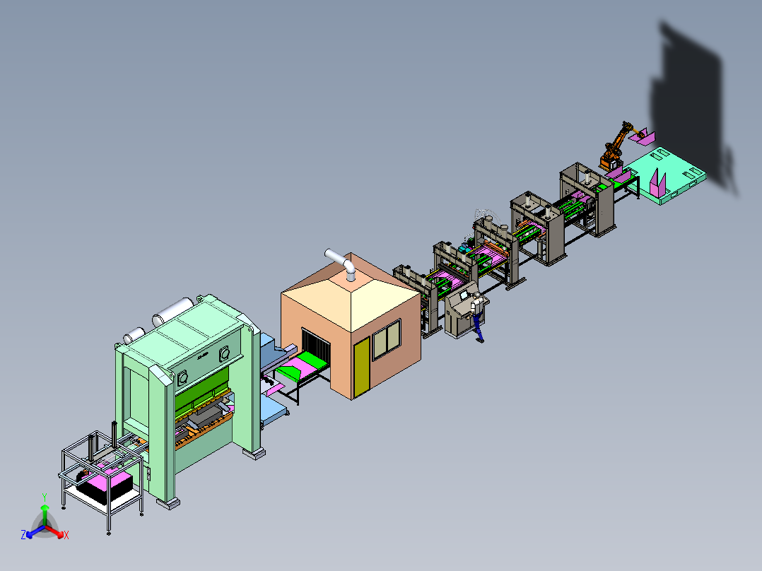 A13_电器壳自动折弯生产线SW2016