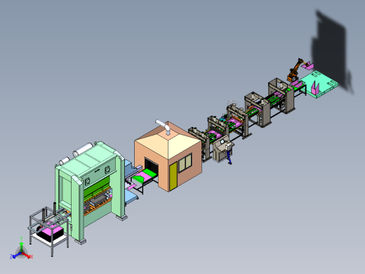 A13_电器壳自动折弯生产线SW2016