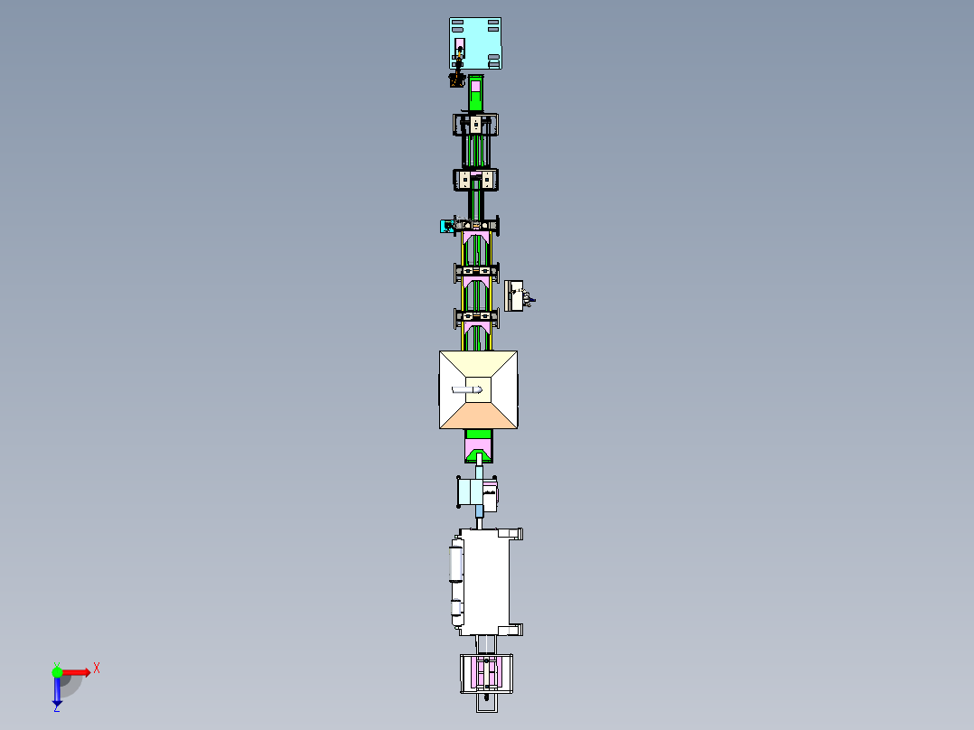 A13_电器壳自动折弯生产线SW2016俯视图