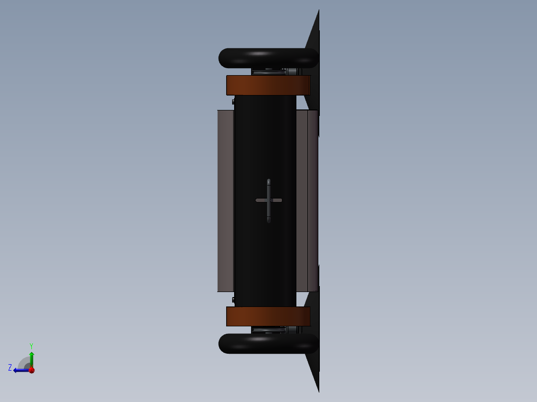 手推式扫地车右视图