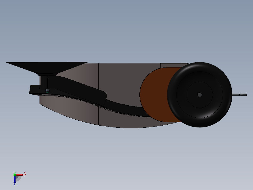 手推式扫地车俯视图