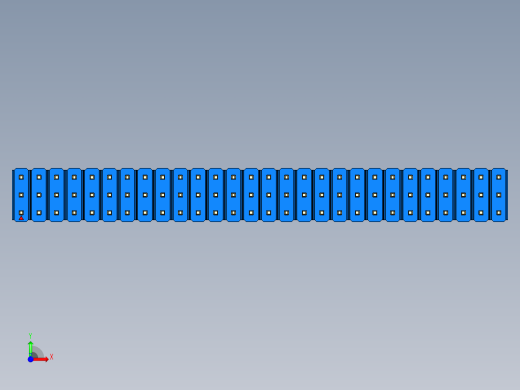 彩色公头100mil（2.54mm）系列-DS1021_blue_3x28p_100mil_Type1_rev1.0前视缩略图