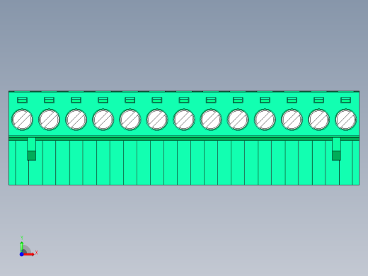 DEGSON 2EDG 系列 5.0mm 可插拔接线端子组-2EDGK-5.0-13P-14-00AH前视缩略图