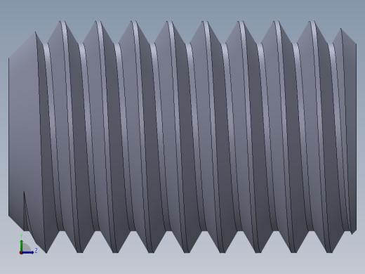 UNC 平头紧定螺钉-UNC SET SCREW 0.500 x0.750.SLDPRT左视缩略图