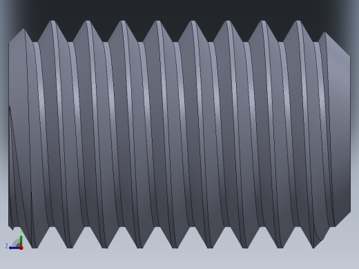 UNC 平头紧定螺钉-UNC SET SCREW 0.500 x0.750.SLDPRT右视缩略图