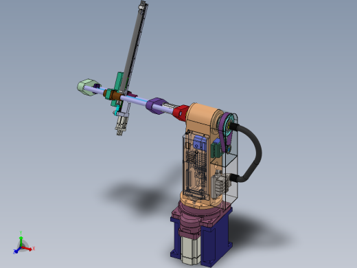四轴圆柱坐标机械手机械手