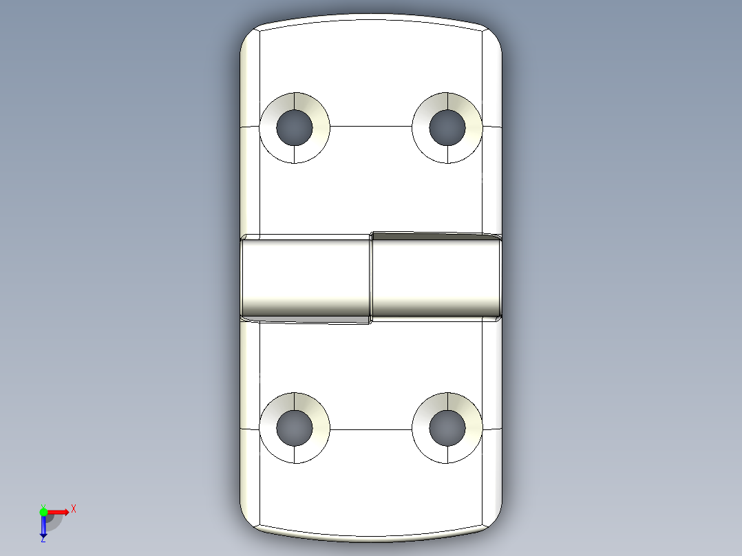型材-KJN 50-50 DETACHABLE COMBI HINGE LEFT 095K5050L00俯视图