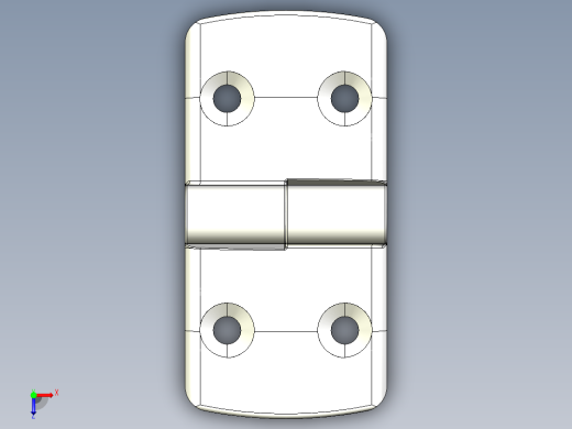 型材-KJN 50-50 DETACHABLE COMBI HINGE LEFT 095K5050L00俯视缩略图