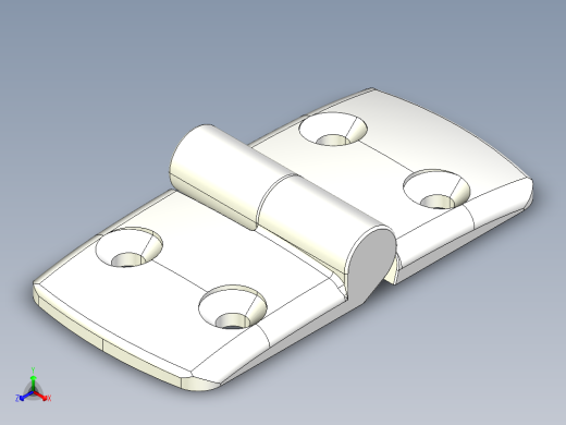 型材-KJN 50-50 DETACHABLE COMBI HINGE LEFT 095K5050L00正等轴测缩略图