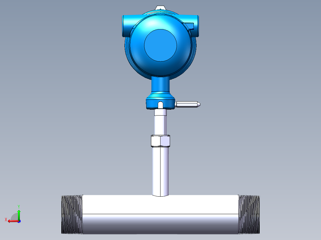 FT4A热式气体质量NPT流量计后视图