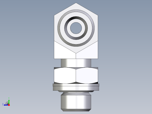 卡套式工业通用硬管接头EO_Adjustable_locknut_branch_tee_TEE08SROMDCF右视缩略图