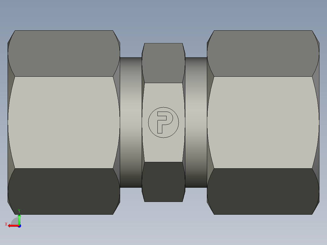 卡套式工业通用硬管接头EO Union G12LCF后视图