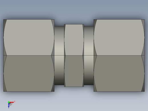 卡套式工业通用硬管接头EO Union G12LCF俯视缩略图