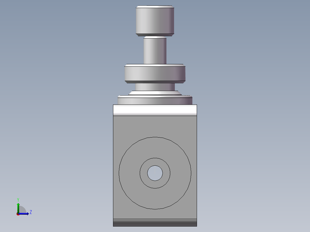 管道型节流阀PSA4(4厘)左视图