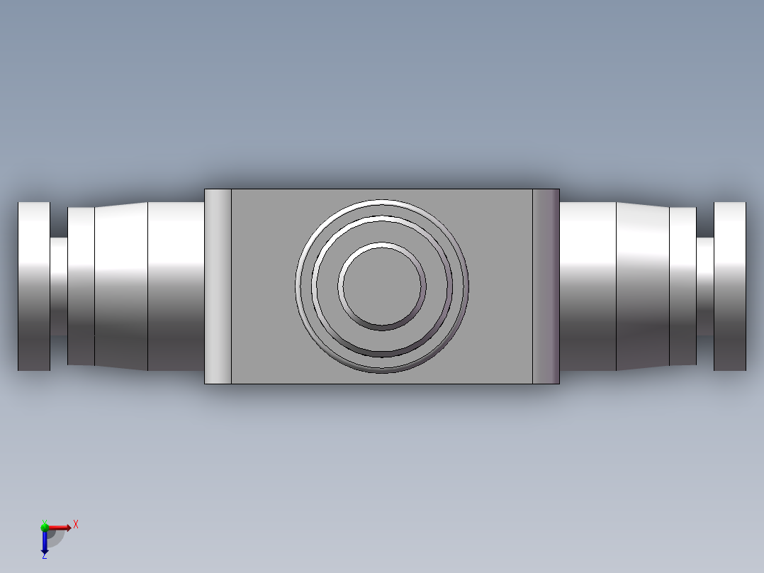 管道型节流阀PSA4(4厘)俯视图