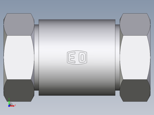 卡套式工业通用硬管接头EO_Weld_bulkhead_fitting_ESV42L前视缩略图