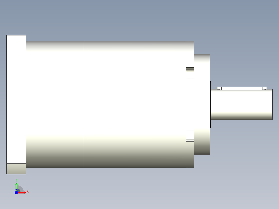 直齿PLE160-L2 35-114.3-200-M12.stp前视图