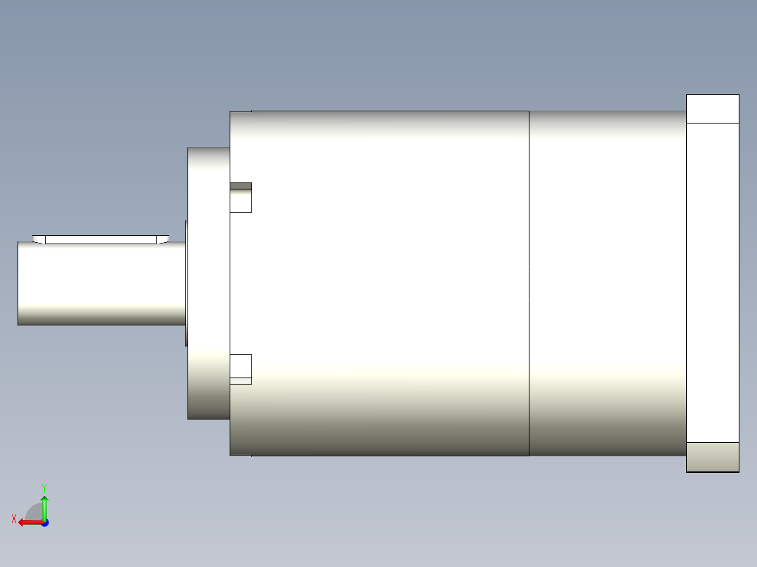直齿PLE160-L2 35-114.3-200-M12.stp后视图