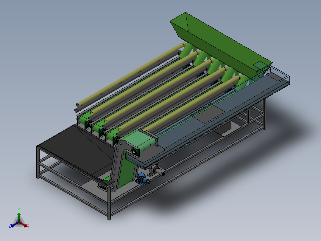 烘干设备模型正等轴测图