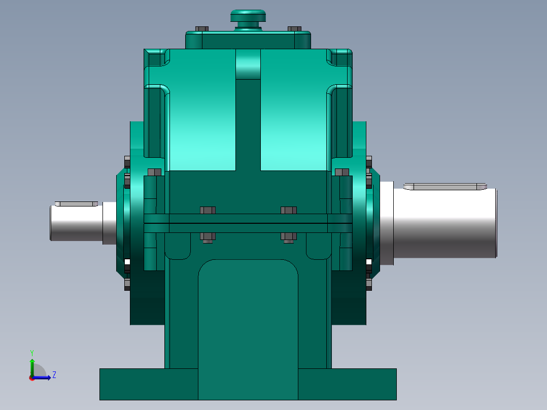 ZLY型硬齿面圆柱齿轮减速器125左视图