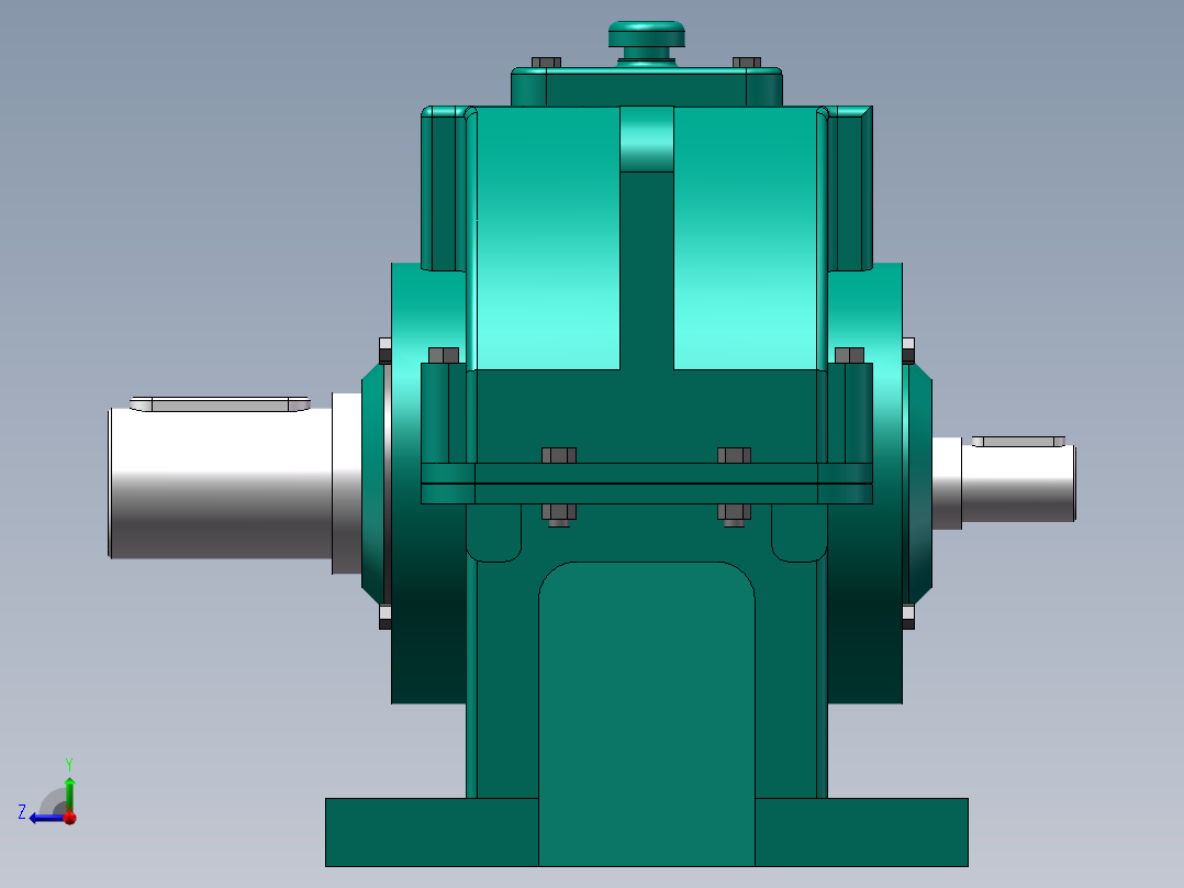ZLY型硬齿面圆柱齿轮减速器125右视图