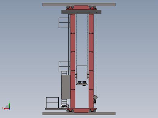 双立柱堆垛机SW+CAD（兼职私域）后视缩略图