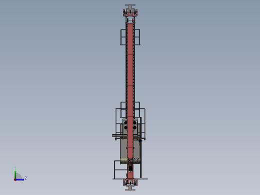 双立柱堆垛机SW+CAD（兼职私域）左视缩略图
