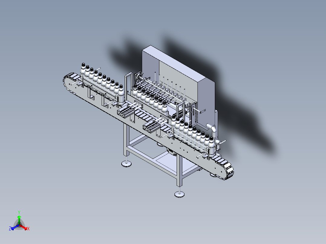 洗瓶机正等轴测图