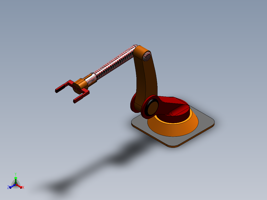 机械臂正等轴测图