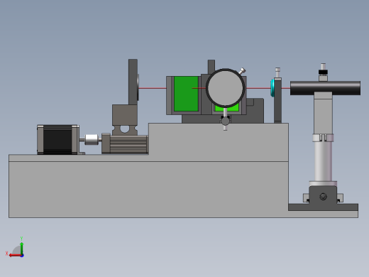 迈克尔逊干涉仪建模后视缩略图