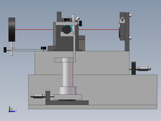 迈克尔逊干涉仪建模左视缩略图