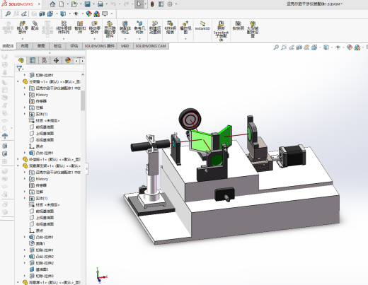 迈克尔逊干涉仪建模缩略图