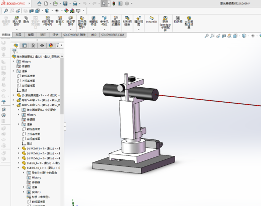 迈克尔逊干涉仪建模缩略图