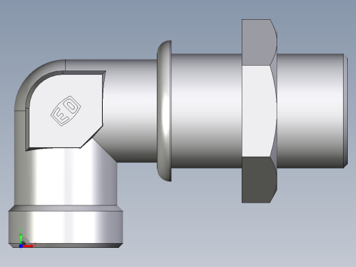卡套式工业通用硬管接头EO_Bulkhead_elbow_WSV18LOMDCF前视缩略图