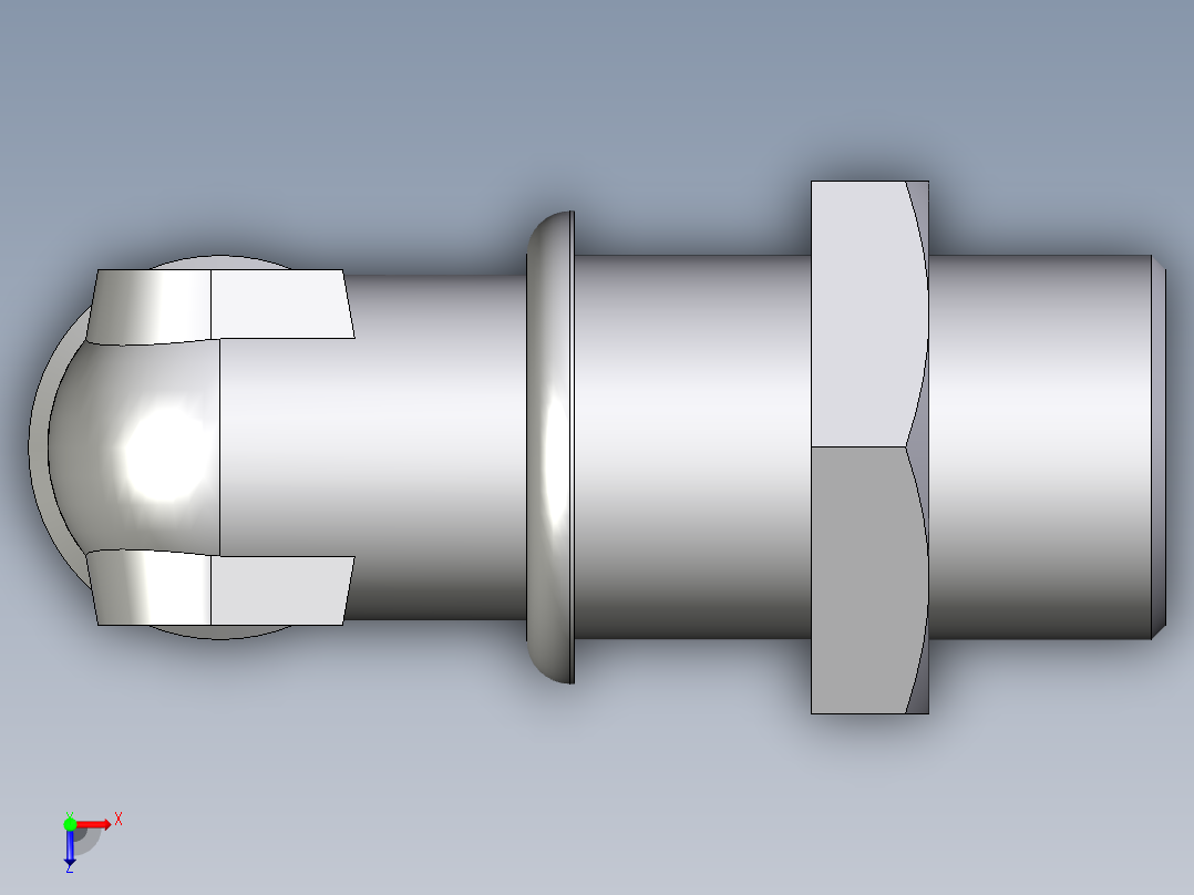 卡套式工业通用硬管接头EO_Bulkhead_elbow_WSV18LOMDCF俯视图