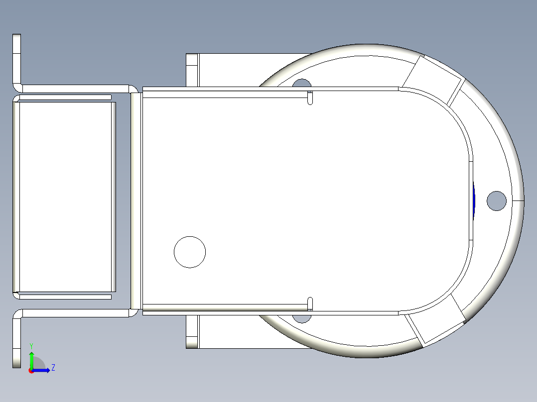 圆管精密打磨设备（打磨机）左视图