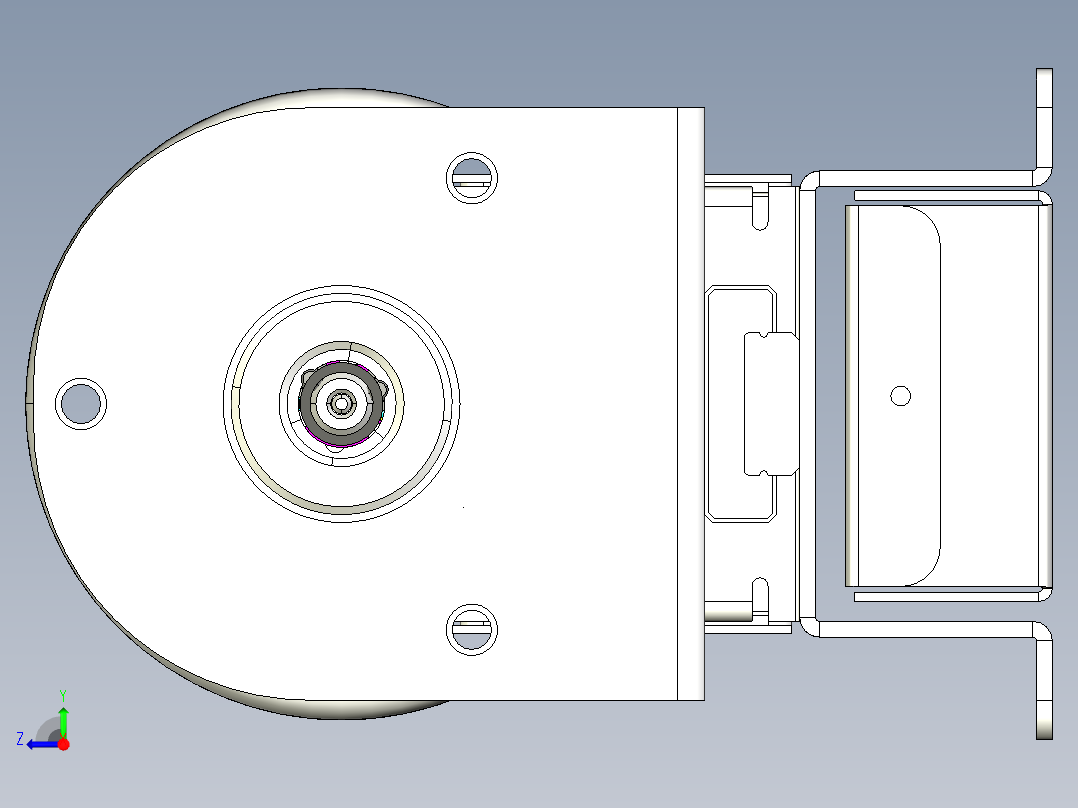 圆管精密打磨设备（打磨机）右视图