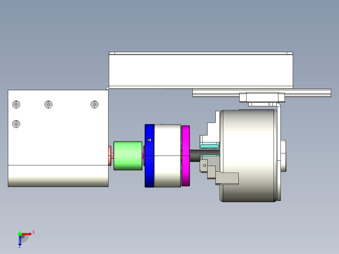 圆管精密打磨设备（打磨机）俯视图