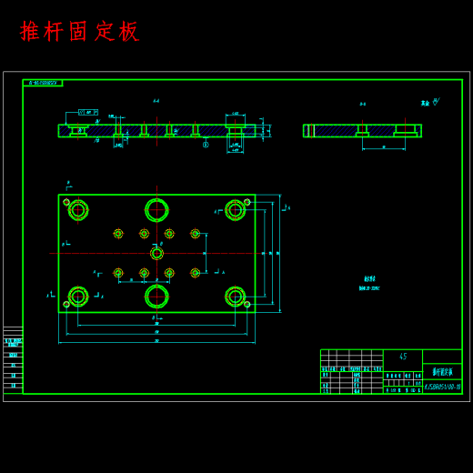 烤架手柄、压面机手柄的注射模设计-滑块抽芯注塑模具含17张CAD图缩略图