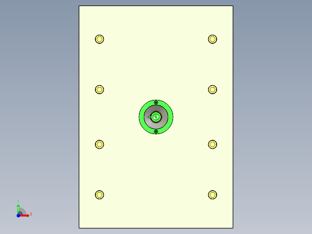 吹风机上下壳模具前视图