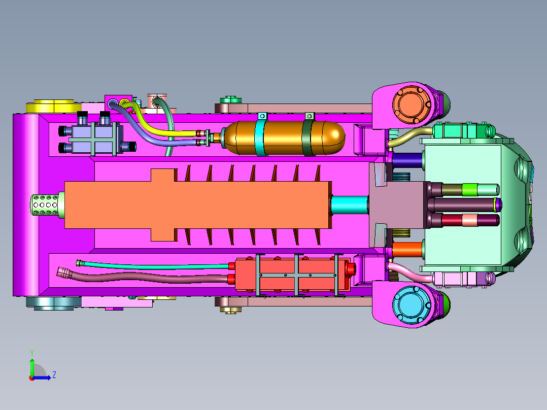 俄罗斯的K36系列弹射座椅左视图