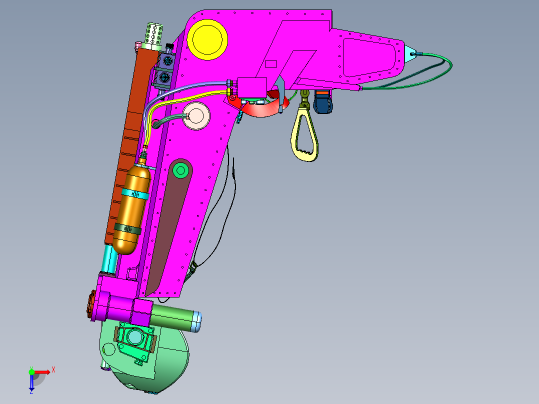 俄罗斯的K36系列弹射座椅俯视图