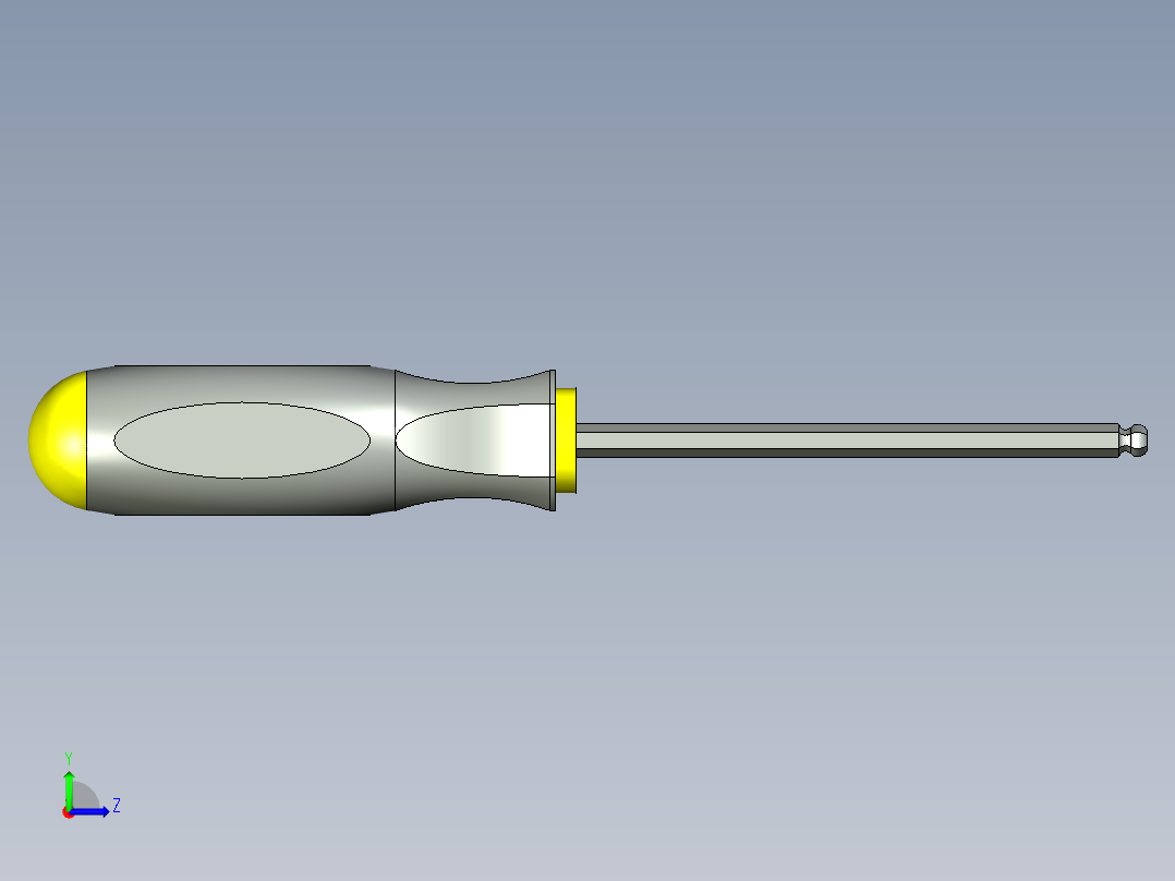 1-4球头六角螺丝刀--sw stp左视图