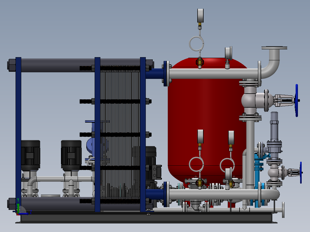 DN65DN65板式换热机组sw14可编辑左视图