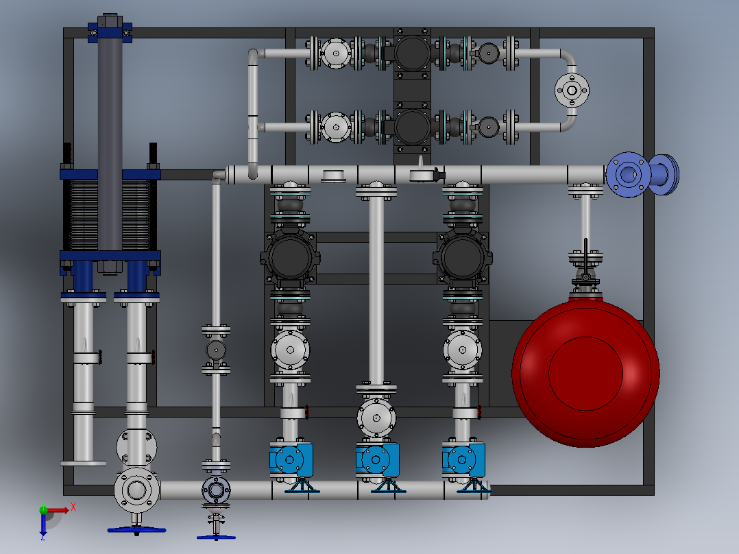 DN65DN65板式换热机组sw14可编辑俯视图