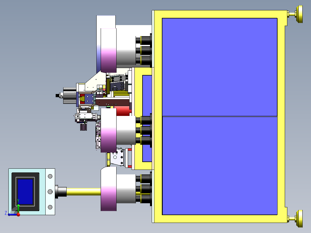 自动入脚打叉机sw20可编辑右视图