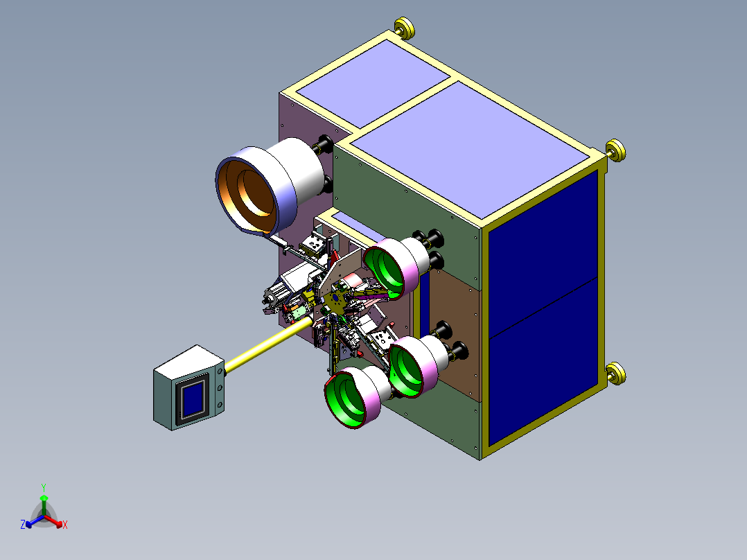 自动入脚打叉机sw20可编辑正等轴测图