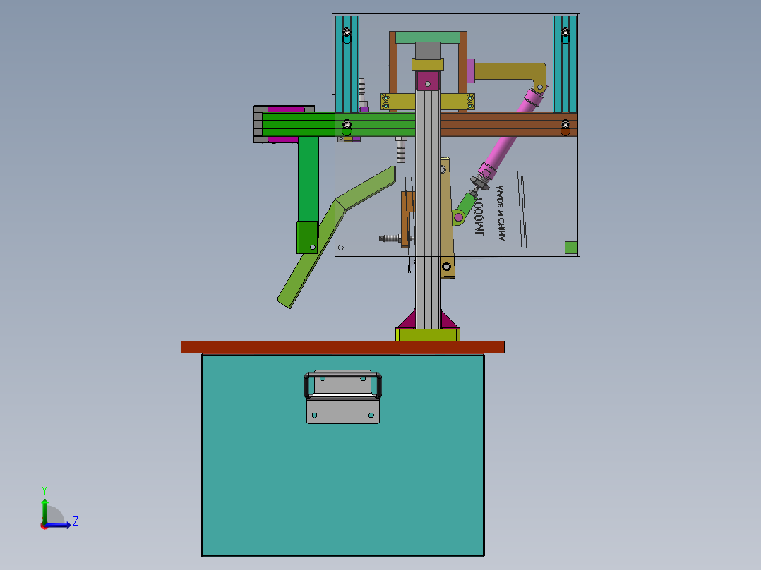 流量检测称重设备sw18可编辑左视图