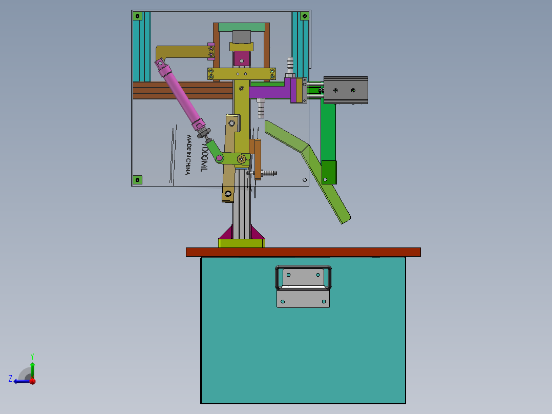 流量检测称重设备sw18可编辑右视图